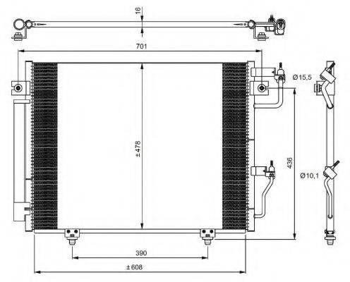 NRF 350049 Конденсатор, кондиціонер