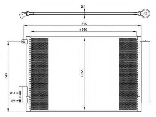 NRF 350065 Конденсатор, кондиціонер