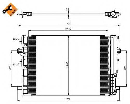 NRF 350081 Конденсатор, кондиціонер