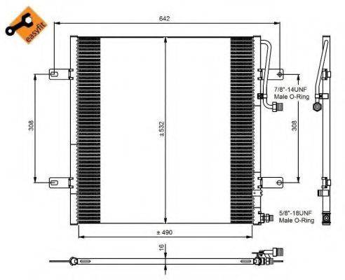 NRF 350084 Конденсатор, кондиціонер