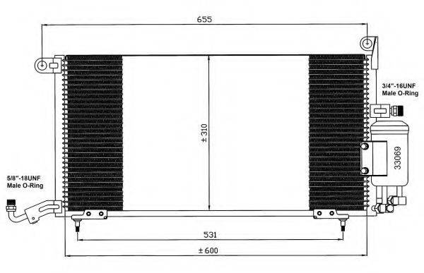 NRF 35035 Конденсатор, кондиціонер