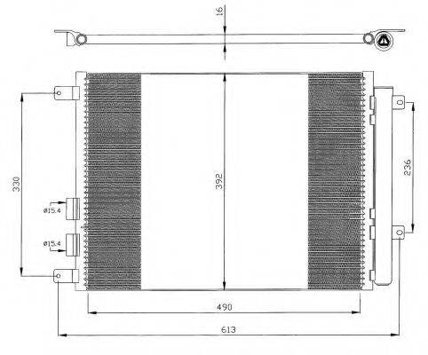 NRF 35408 Конденсатор, кондиціонер