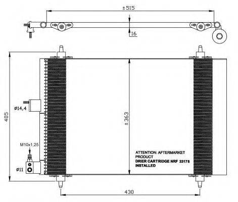 NRF 35414 Конденсатор, кондиціонер