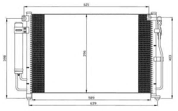 NRF 35504 Конденсатор, кондиціонер