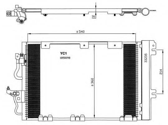 NRF 35556 Конденсатор, кондиціонер