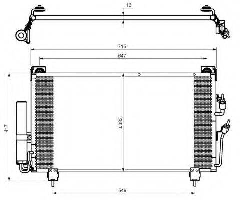 NRF 35755 Конденсатор, кондиціонер