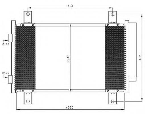 NRF 35840 Конденсатор, кондиціонер