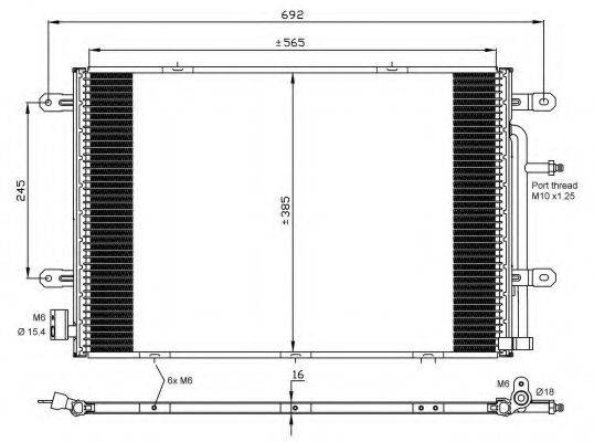 NRF 35841 Конденсатор, кондиціонер