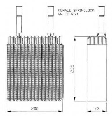 NRF 36074 Випарник, кондиціонер