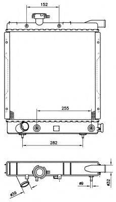NRF 50399 Радіатор, охолодження двигуна