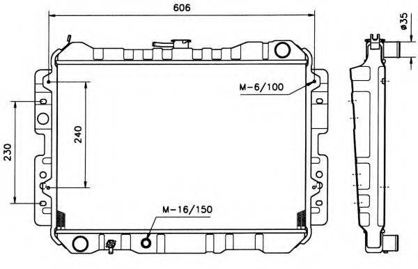 NRF 506503 Радіатор, охолодження двигуна