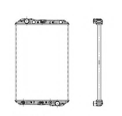 NRF 509720 Радіатор, охолодження двигуна