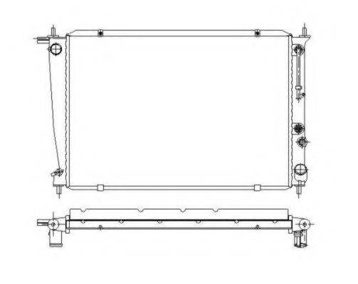 NRF 53372 Радіатор, охолодження двигуна
