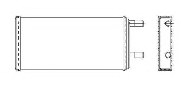 NRF 53547 Теплообмінник, опалення салону