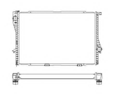 NRF 55322 Радіатор, охолодження двигуна