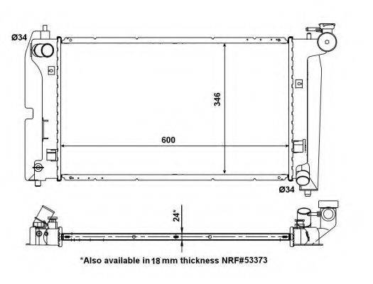 NRF 56151 Радіатор, охолодження двигуна