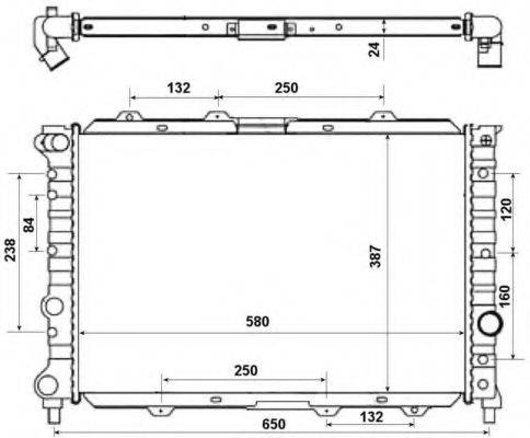 NRF 58202 Радіатор, охолодження двигуна