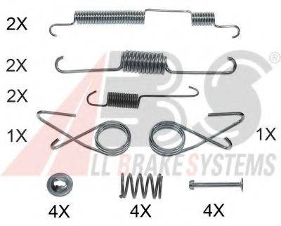 A.B.S. 0022Q Комплектуючі, гальмівна колодка