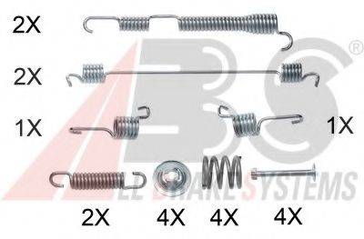 A.B.S. 0785Q Комплектуючі, гальмівна колодка