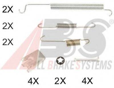 A.B.S. 0807Q Комплектуючі, гальмівна колодка