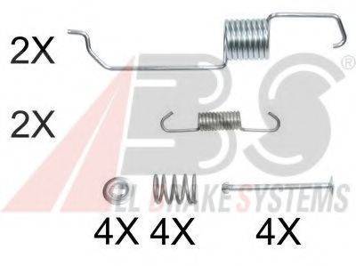 A.B.S. 0825Q Комплектуючі, гальмівна колодка