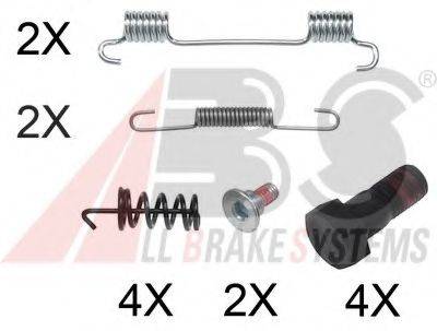 A.B.S. 0867Q Комплектуючі, гальмівна колодка