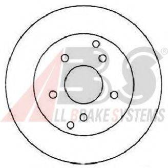 A.B.S. 16401 гальмівний диск