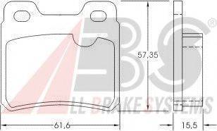 A.B.S. 36694OE Комплект гальмівних колодок, дискове гальмо