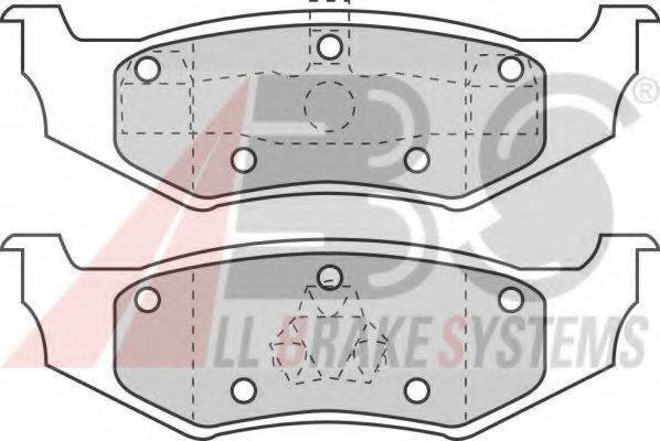 A.B.S. 38641 Комплект гальмівних колодок, дискове гальмо