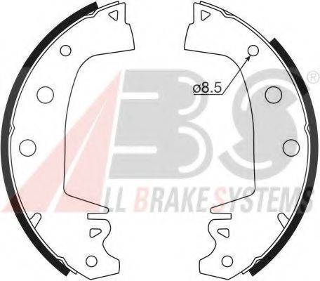 A.B.S. 8110 Комплект гальмівних колодок