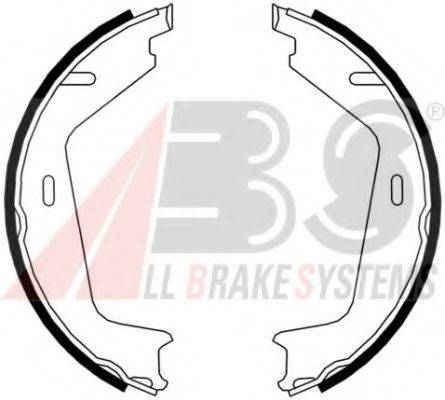 A.B.S. 9071 Комплект гальмівних колодок, стоянкова гальмівна система