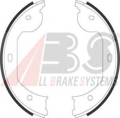 A.B.S. 9109 Комплект гальмівних колодок, стоянкова гальмівна система