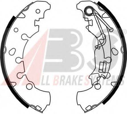 A.B.S. 9214 Комплект гальмівних колодок