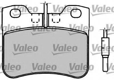 VALEO 597078 Комплект гальмівних колодок, дискове гальмо