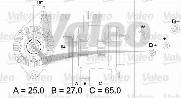 VALEO 436614 Генератор