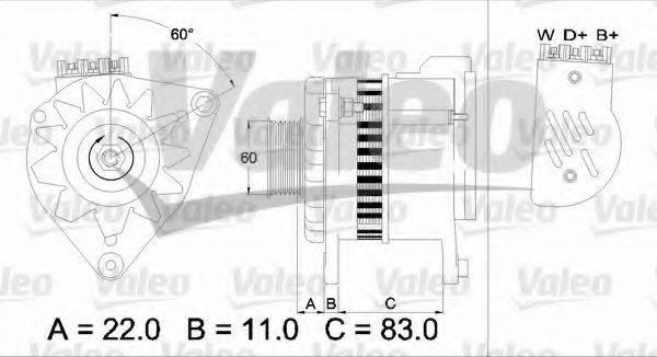 VALEO 437051 Генератор