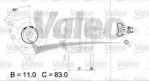 VALEO 437124 Генератор