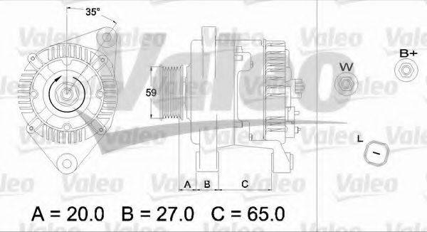 VALEO 437347 Генератор