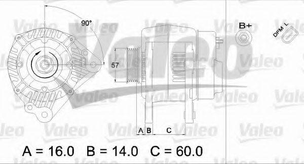 VALEO 437412 Генератор