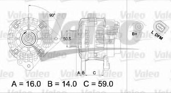 VALEO 437444 Генератор