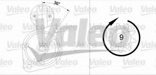 VALEO 455555 Стартер