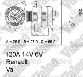 VALEO 437354 Генератор