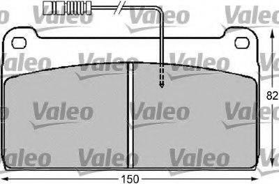 VALEO 541710 Комплект гальмівних колодок, дискове гальмо