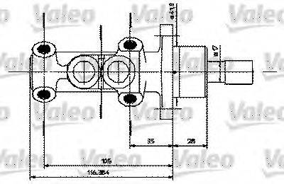 VALEO 402251 головний гальмівний циліндр