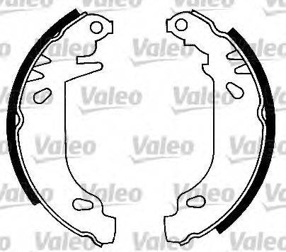 VALEO 554644 Комплект гальмівних колодок