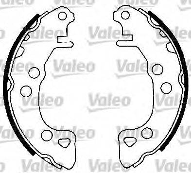 VALEO 553714 Комплект гальмівних колодок