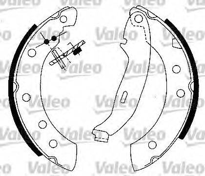 VALEO 553780 Комплект гальмівних колодок