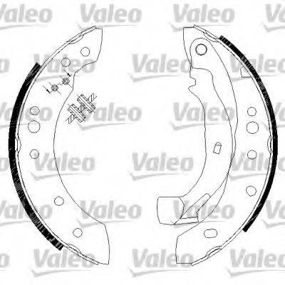 VALEO 554726 Комплект гальмівних колодок