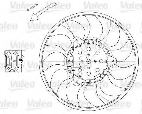 VALEO 696029 Вентилятор, охолодження двигуна