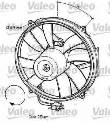 VALEO 696062 Вентилятор, охолодження двигуна